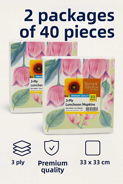 CKM silikon Suna K Signature Collection – Servetele cu model premium cu 3 str...