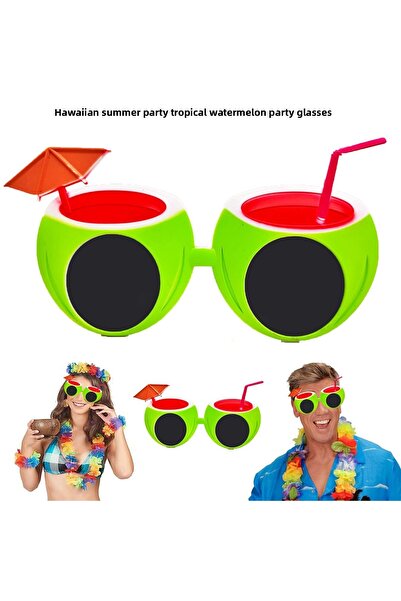 URZ GRUP نظارات هاواي الاستوائية على شكل البطيخ