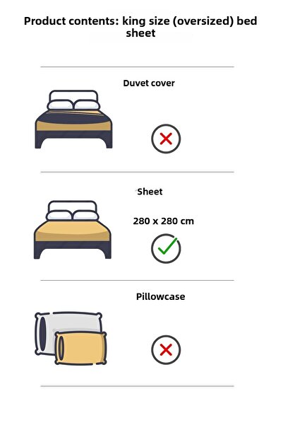VAROL Risus Series Hotel Bed Sheet 280x280 83 Wire