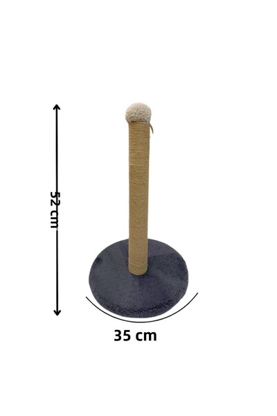 Komano Pontika Adult -Kitten Scratching Board 52 cm Round Base Welsoft Fabric 1St Choice Quality Jut Halat