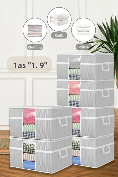 FORSACE 6 قطع - لحاف وسادة مع نافذة 75 × 40 × 40 سم