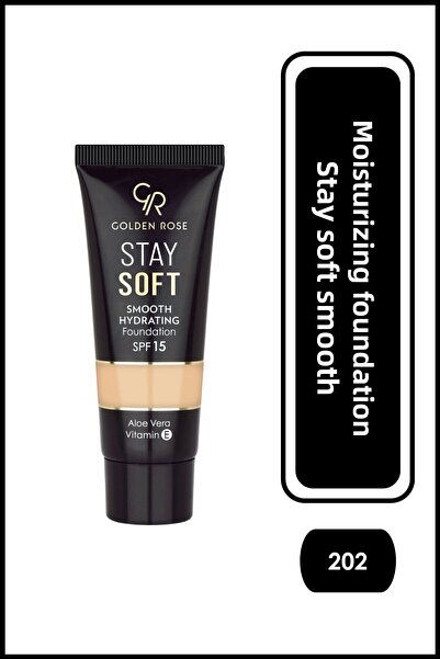 Golden Rose Stay Soft Smooth Hydrating Foundation No: 202 - Nemlendirici Fond...