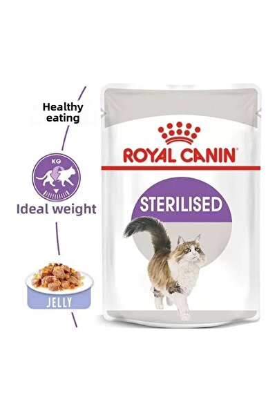 Royal Canin Sterilized Jelly Pouch Neutered Cat Food 85 Gr