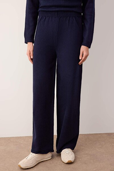 Trendyol Modest Navy Blue 2-Color Knitwear Bottom - Top Set Tctaw26Us00024