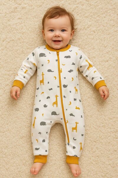 Bolly Baby 100% Cotton Lined Non-Fiber 1-2-3 Years Old Seasonal Baby Girl and Boy Sleeping Bag