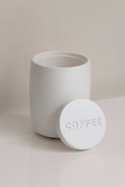 Ghogol Home Bole Countertop Concrete Coffee Jar