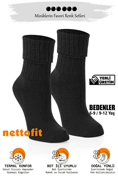 nettofit Knitted Winter Socks Set Wool and Thermal 6 Pairs Girl