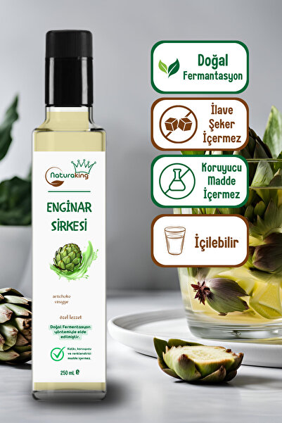 Naturaking Doğal Fermente Enginar Sirkesi (GELENEKSEL, KATKISIZ) [250 Ml] / A...