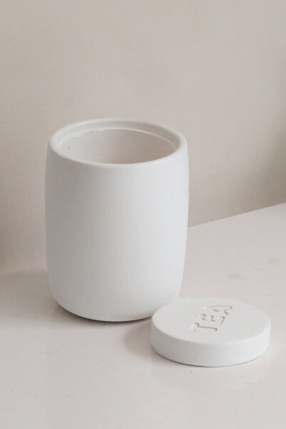 Ghogol Home Bole Countertop Concrete Tea Jar