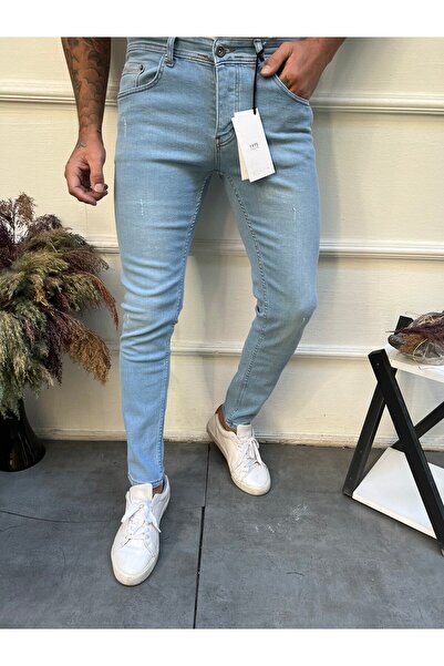 Newtime Чоловічі джинси Skinny Fit Buz Blue з заклепками