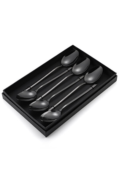 Trendy's Set 6 linguri, stainless stel, TRENDY’S, black