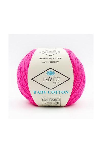 LaVita Yarn خيوط أميجورومي قطنية للأطفال وخيوط حياكة يدوية 40% أكريليك 60% قط...