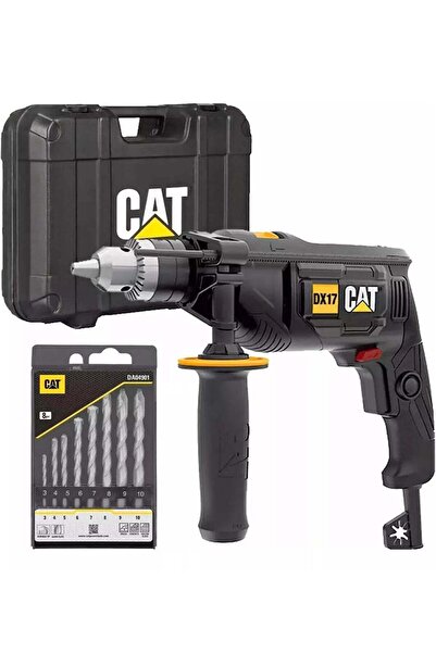 Caterpillar Dx17.1 Electric Drill 13mm 750w 8 Drill Bits Set