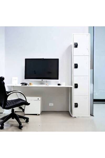 Al Saada Home Iron Locker Cabinet 4-Door