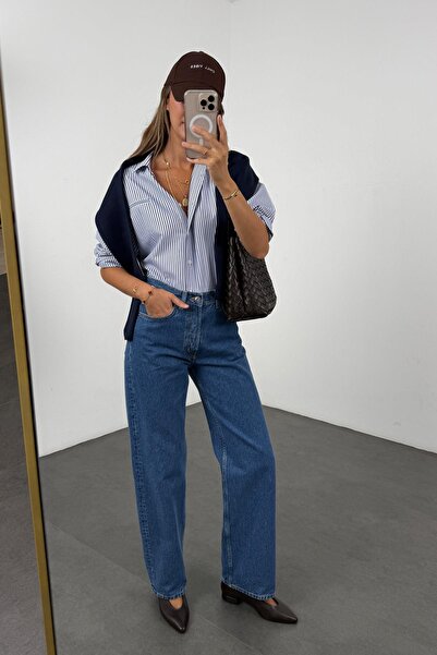 5in1Canpolat Blue Classic Cut Jeans