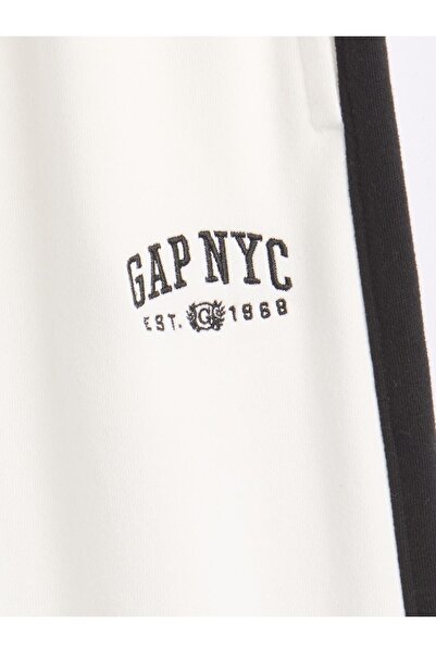 GAP Kız Çocuk Beyaz VintageSoft Baggy Logo Pantolon