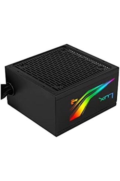 AEROCOOL LUX RGB 750W Power Supply 230V APFC UK Box | ATX Gaming PSU with RGB Lighting, 80+