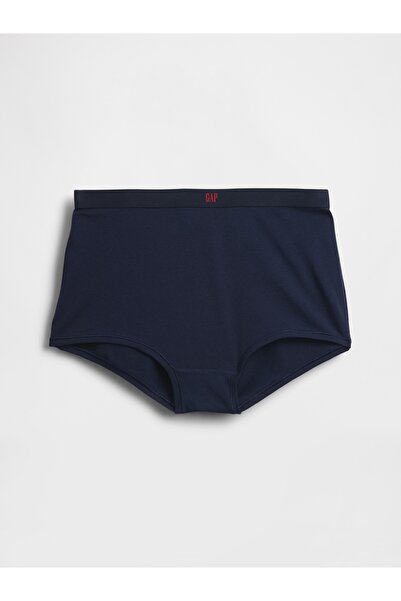 GAP Kadın Lacivert Organik Stretch Pamuk High Rise Şort