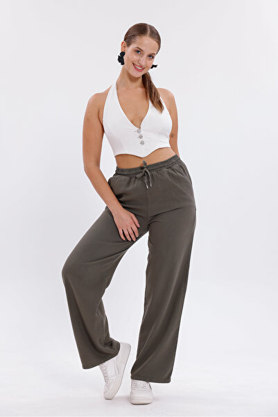 Royalside Γυναικείο ψηλόμεσο παντελόνι – ελαφριά υφή, αναπνεύσιμο ύφασμα, άνε...