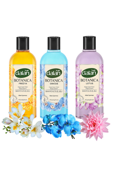 Dalan Duş Jeli Frezya-Orkide-Lotus 3x500ml