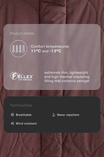 Oysho Lightweight, water-repellent FELLEX® AEROGEL padded oversize jacket