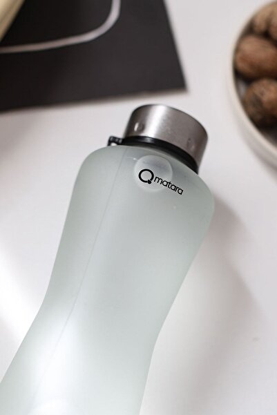 Qmatara Iced White Glass Flask Premium 750cc