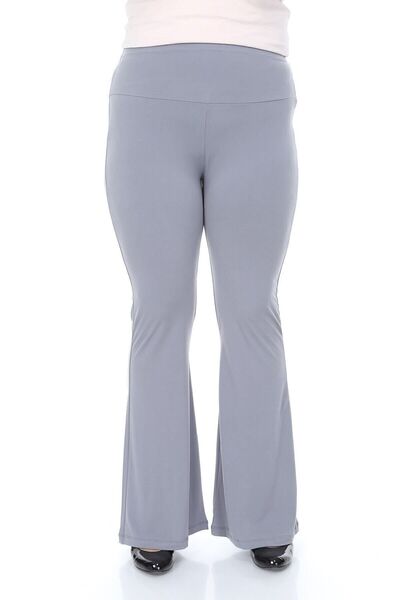 Palena Plna8303 - Sandy Gray Long Spaghetti Trousers