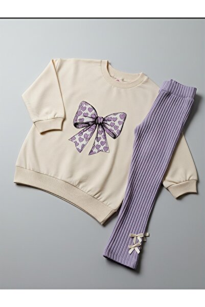 Beray Bebe Pamuklu Mevsimlik Fiyonk Baskılı Taytlı Takım