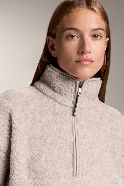 Oysho Fleece sweatshirt with front pocket