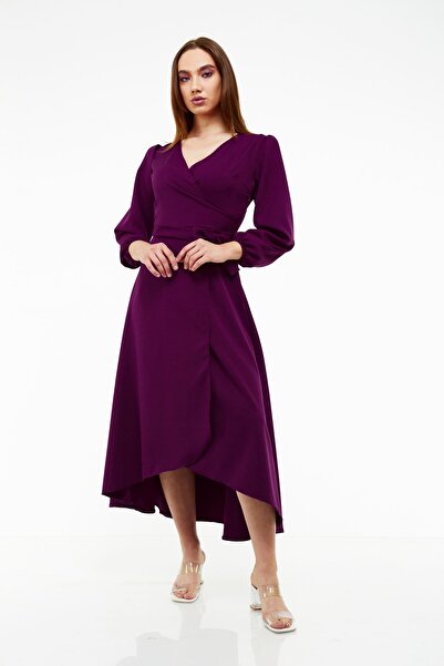 Moday Сукня з атласу великого розміру 18K-19366