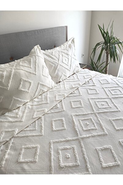 REYS طقم مفرش سرير مزدوج إسكندنافي 240x250 - إكرو -