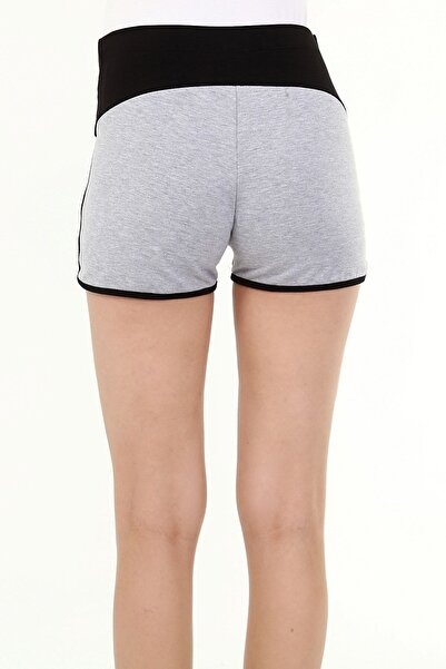 Luvmabelly Myra8521 - Gri Hamile Spor Şortu