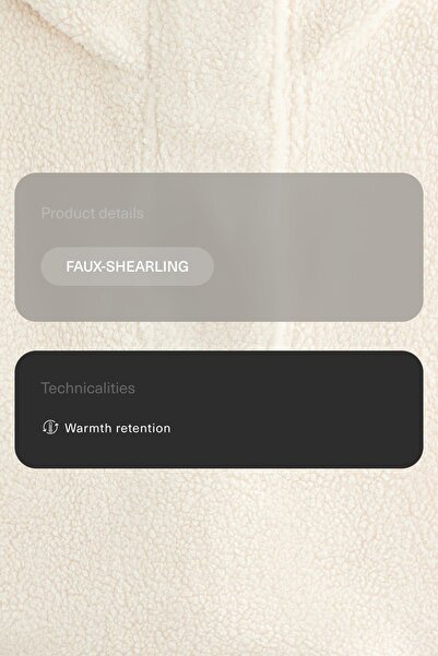 Oysho Kapüşonlu suni yün yelek