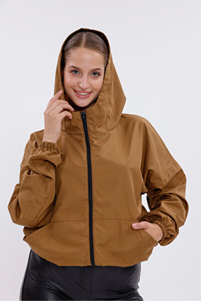 Montland Γυναικείο αδιάβροχο με κουκούλα και αδιάβροχο μεγάλου μεγέθους με τσέπες