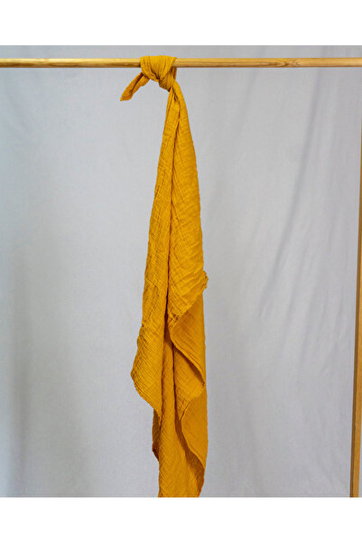 Mimiko Multi-Purpose Wrinkled Muslin Blanket 2 Layers & Blanket 100% Cotton Gots Certified 100X110 cm