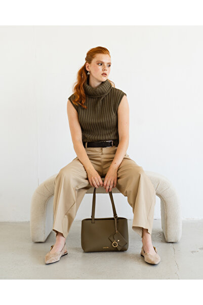 U.S. Polo Assn. Khaki-Khaki Women's Shoulder Bag Us25550