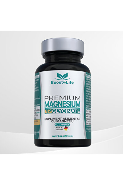 Boost4Life Magneziu Premium Bisglicinat, Boost4Life, 815 mg, 60 capsule vegane