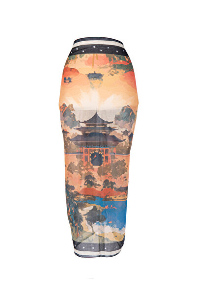 AQUABERRY Desenli Pareo 100x140 Cm | Plaj Giyim - Canlı Desenli, Kırışmaz Ve Pratik