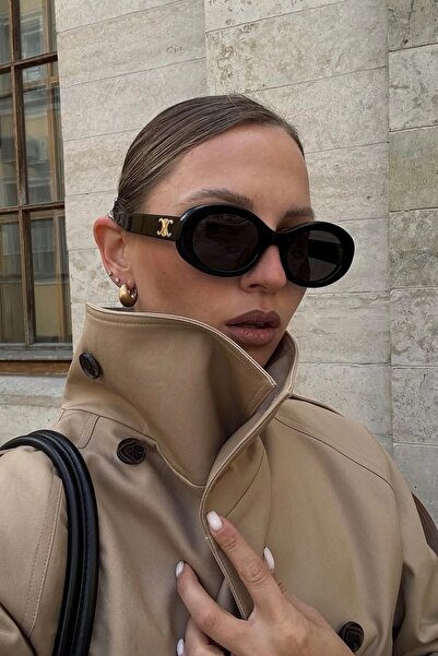 COOLANDBETTER نظارات شمسية LUNAS BLACK OVAL 2025 للموسم الجديد الشهير uv400 /...