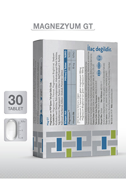 goodday Magnesıum Plus Gt (MAGNEZYUM BİSGLİSİNAT - L-TREONAT) & P5p 30 Tablet