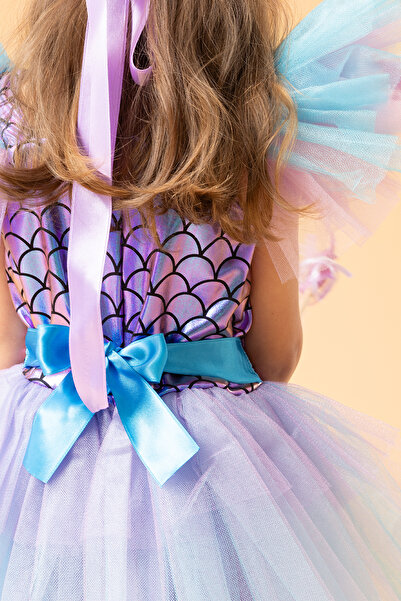 Banamio Liliana Puffy Tulle Tutu με Glitter Γοργόνα Φόρεμα ειδικής περίστασης