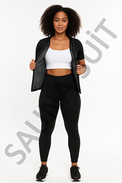 SAUNA SUIT Slimming Slimming Fat Burning Original Thermal Sweating Tights and Zippered Set