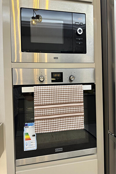 DEKOMOD منشفة مطبخ قطنية - نمط مخصص، مربعات، قدم أوزة قابلة للغسل، 35x50 سم