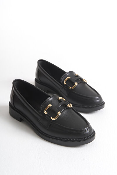 SH SİLVER MODA Kadın Loafer Makosen Casual Tokalı Günlük Yumuşak Ayakkabı