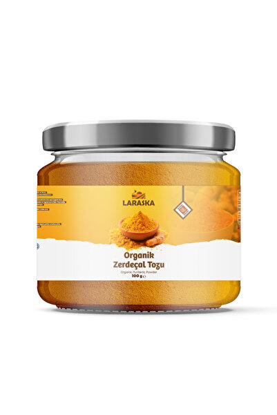 Laraska Organik Organik Toz Zerdeçal- Organic Turmeric Powder - Turmeric Ground 100g
