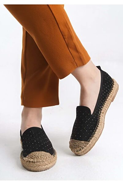 Kocamanlar Ayakkabı Feles Stone Detailed Espadrille Γυναικεία Παπούτσια Μπαλα...