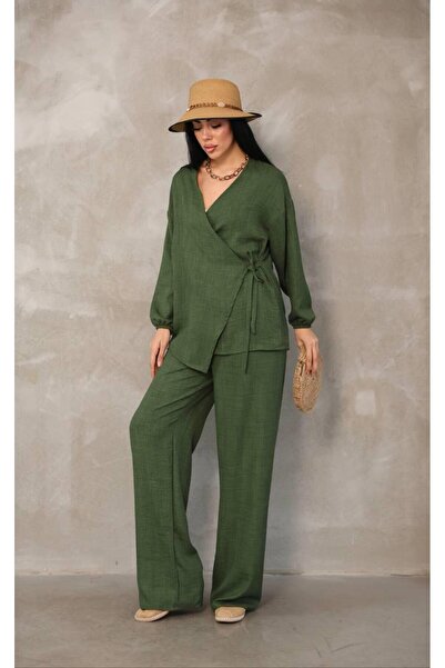 MEN Cross Linked Cotton Linen Kimono Set