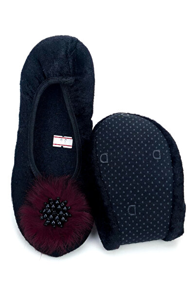 CEYDA SHOES Ornate Velvet Ballerinas for Daily Use - Gift, Slippers, Booties and Shower Flats