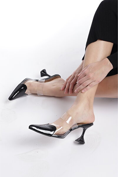 ZORIWORLD Amor Black Heart Heels for Elegant Evening - Women High Heels, 3 In...