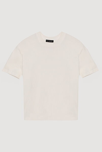 Quzu Μπλουζάκι Basic Oversize σε χρώμα εκρού